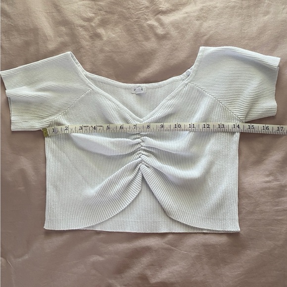 Garage White Crop Top - Picture 6 of 7